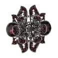 thumbnail image 2 of Garra de pelo grande Yinane para mujer Pinza de mariposa Cristal vintage púrpura, 2 of 3