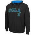 thumbnail image 2 of Men's Colosseum Black UCLA Bruins Arch & Logo 3.0 Full-Zip Hoodie, 2 of 3