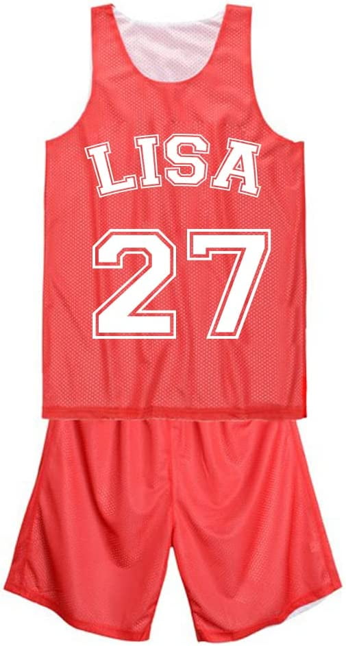 TOPTIE (Price/Piece) Custom Mesh Basketball Jersey and Shorts(Outside Name/Number) Reversible