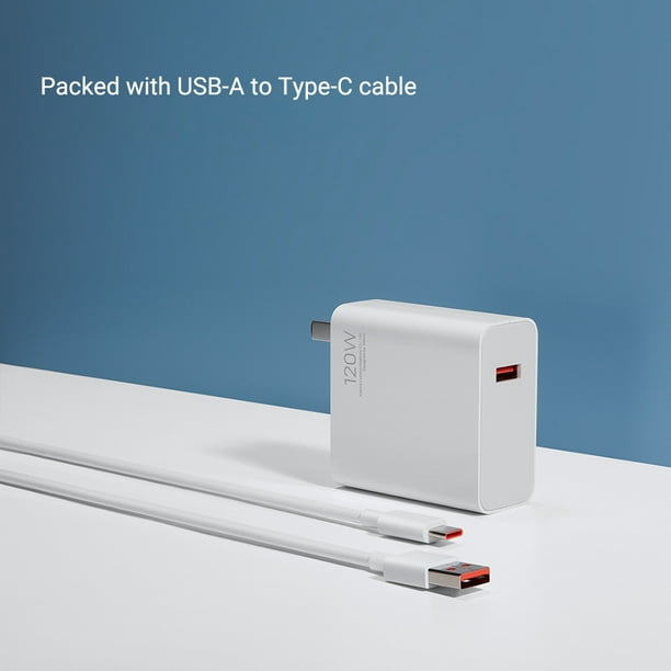 120w Charge rapide USB Chargeur Adaptateur secteur pour Iphone Xiaomi  Samsung