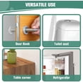 thumbnail image 4 of 2" Door Knob Wall Shield, Clear Self Adhesive Round Soft Rubber Door Stopper Wall Protector, 6 PCS Reusable Solution for Stopping Wall Damage & Noise from Doors, Refrigerators (Round 2" 6 PCS, Clear), 4 of 8