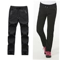thumbnail image 3 of SHOWERORO Pantalon de Randonnée pour Femmes 1Pcs Imperméable et Résistant au Vent pour Cyclisme et Voyage en Noir, 3 of 8