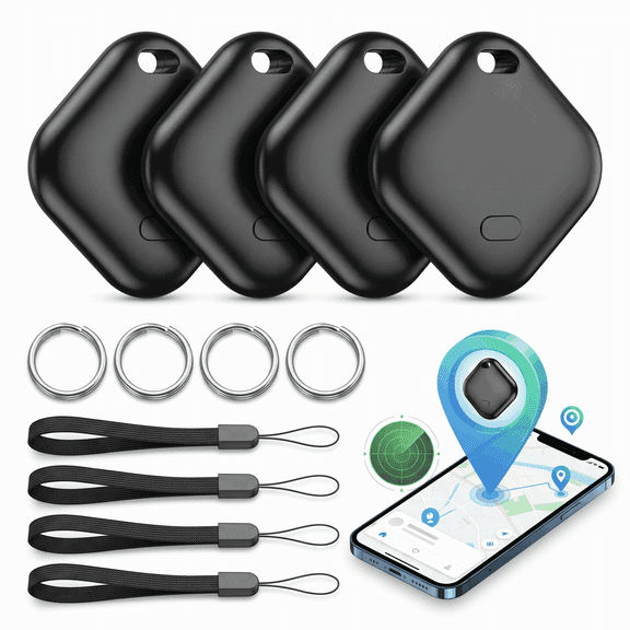 Air Tracker Tags(iOS Only) -  Bluetooth Tracker Compatible with Apple Find My App, Item Finder Smart Tag for Keys, Luggage,  for Keys, Luggage[Apple MFi Certified]