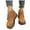 Khaki, variant on Women's Fringe Ankle Boots Suede Tassel Platform Snow Booties Fleece Lined Wide Calf Zipper Slip on Winter Shoes Coffee 7.5