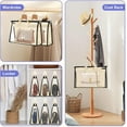 thumbnail image 7 of 6 Pack Dust Bags for Handbags,Clear Handbag Storage Organizer,Purse Storage Bag with Zipper and Handle,Transparent Purse Protector Storage Bag,Handbag Dust Bags for Closet(Beige,Small), 7 of 7