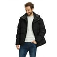 thumbnail image 3 of Wantdo Men's Warm Winter Coat Quilted Bomber Jacket Thicken Parka Black L, 3 of 10