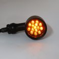 thumbnail image 4 of Brake Light 2Pcs Motorcycle Turn Signal Lamp Brake Light Vintage Grille Modification AccessoryBlack, 4 of 8