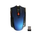 thumbnail image 1 of Souris de Jeu Sans Fil Ergonomique 6 Touches 1600DPI 2.4GHz Récepteur USB pour PC Portable - Bleu, 1 of 5