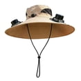 thumbnail image 2 of Solar Fan Hat Wide-Brimmed Fishing Sun Hat, Hat with Fans Solar Power Cooling Hat for Men & Women Outdoor, 2 of 6