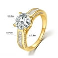 thumbnail image 4 of 2 Carat Moissanite Engagement Rings for Women D Color VVS1 Gold Diamond Ring S925 Sterling Silver Wedding Bands for Women Moissanite Ring, 4 of 7