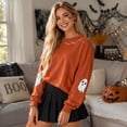 thumbnail image 6 of KimSoong Women's Halloween Sweatshirt Spooky Season Ghost Graphic Crew Neck Pullover, 6 of 14