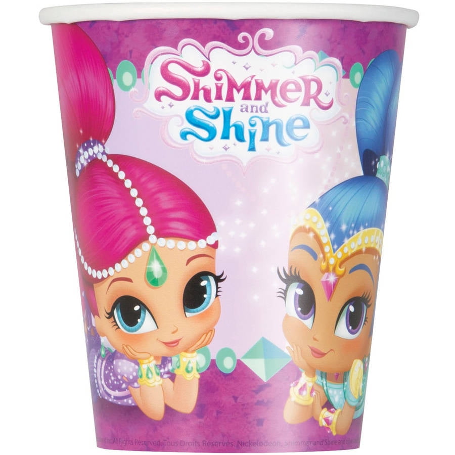 Shimmer /& Shine Party Supplies Express Pack for 8 Guests Cups Napkins, Plates