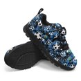 thumbnail image 3 of Pointodoor Football Shoes for Boys Blue Camo Running Shoes Size 10.5 Little Kid Single Buckle Lace Up Sneakers Rubble Sole School Cute Football Athletic Sneakers Lightweight, 3 of 7