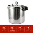 thumbnail image 3 of Pressure Canner Cooker, Pressure Canner Self Locking Handle Prevent Scald 32cm Diameter 23L Capacity Aluminium Alloy  For Kitchen Use For Gas Stove, 3 of 8