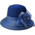 thumbnail image 3 of CoCopeaunts Sun Straw Hat for Women Stylish UV Protection Straw Fishermen Hats Cute Bow Wide Brim Pakable Beach Travel Commute Vacation, 3 of 8