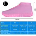 thumbnail image 5 of CHAO Fundas impermeables para zapatos (Rosa-L), fundas reutilizables de silicona para zapatos con suela reforzada antideslizante para días lluviosos y nevados para hombres, mujeres, 5 of 5