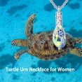 thumbnail image 6 of Turtle Urn Necklaces for Ashes Sterling Silver Turtle Memorial Keepsake Cremation Jewelry Gift for Women, 6 of 6