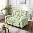 thumbnail image 4 of Jiueut Lemon Flower Pattern Recliner Loveseat Cover, Stain Resistant Couch Cover with Elastic Loop Comfortable Reclining Chair Covers for Home and Office, 4 of 7