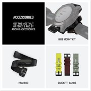 Garmin Fenix 8 Pro، شاشة AMOLED مقاس 51 مم، تقنية inReach، ساعة ذكية GPS متعددة الرياضات متصلة بشكل ممتاز، ياقوت تيتانيوم مع شريط جرافيت/سيليكون أسود