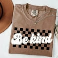 thumbnail image 3 of Be Kind Positive Message T-Shirt – Checkerboard Background Shirt for Everyday Encouragement, 3 of 5