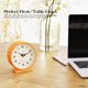 thumbnail image 3 of 4.5" Analog Alarm Clock,Small Retro Desk Clock Battery Operated,Slient Metal Table Clock with Light for Living Room Decor,Bedroom,Bedside,Shelf, 3 of 3
