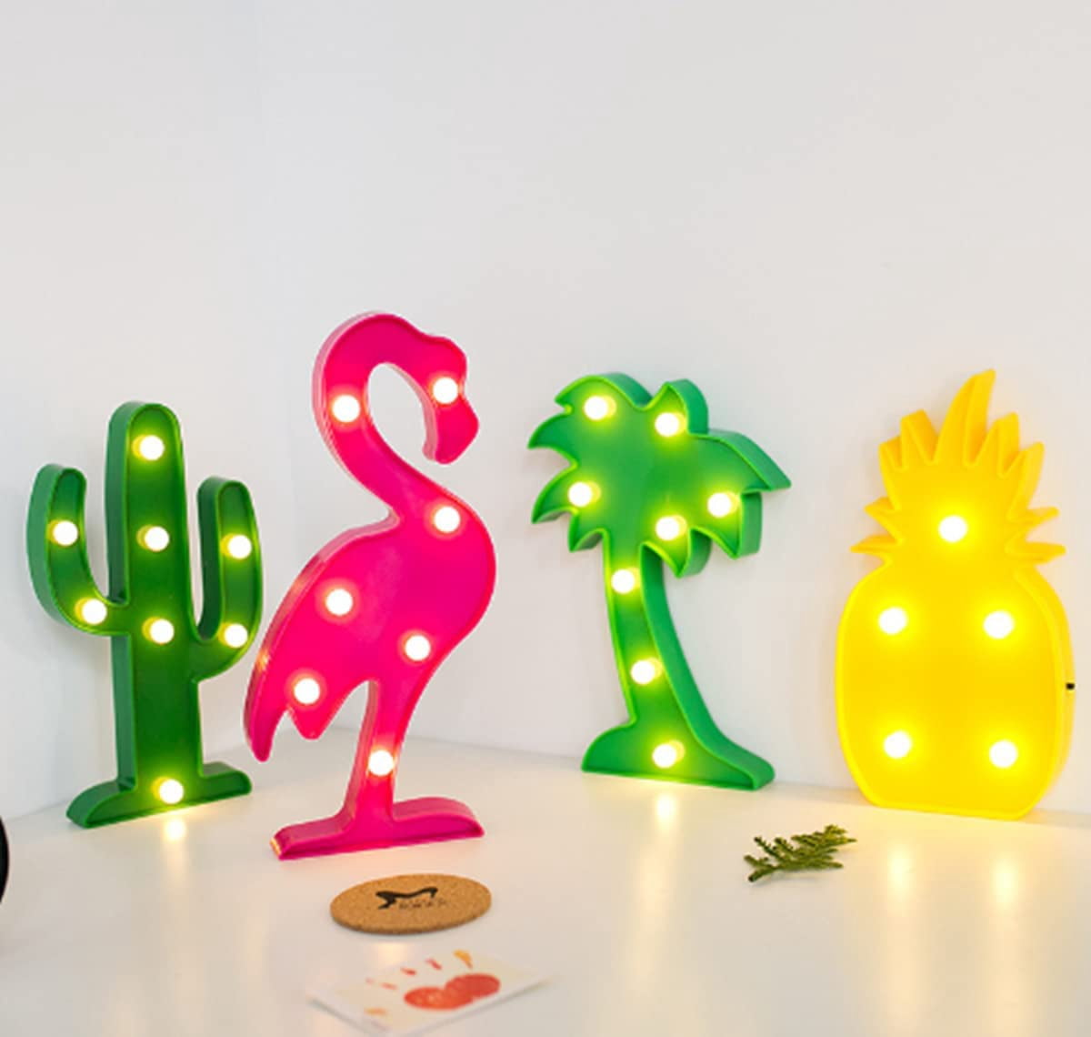 LINLIN Night Light Kids Lamp, LED Night Light Battery Operated LED Girls Light Sign Decorative Table Lamps for Baby Children Bedroom Party