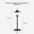 thumbnail image 3 of Acampar Al Aire Libre Escritorio Atmósfera Luz Portátil Camping Luces Decorativas Retro Campamento Tienda Luz Lámpara Colgante C, 3 of 5