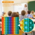 thumbnail image 4 of 7.8in Big Size P0pp Math Toys , Rainbow Square Fidget Ttoy 100bubbles Stress Relieving Fidget Game for Teachers to Create Kinds of Math Manipulatives【with 1-100 Numbers Tables】, 4 of 4