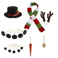 thumbnail image 2 of Christmas Snowman Decorating Making Kit Outdoor Fun Christmas Winter Holiday Party Snowman DIY Making Kit Decoration Gift wooden A, 2 of 6