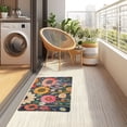 thumbnail image 4 of Yayeee Doormat for Indoor Entrance 32" x 20" Non Slippery Floor Rug, Large Colorful Flowers, 4 of 8
