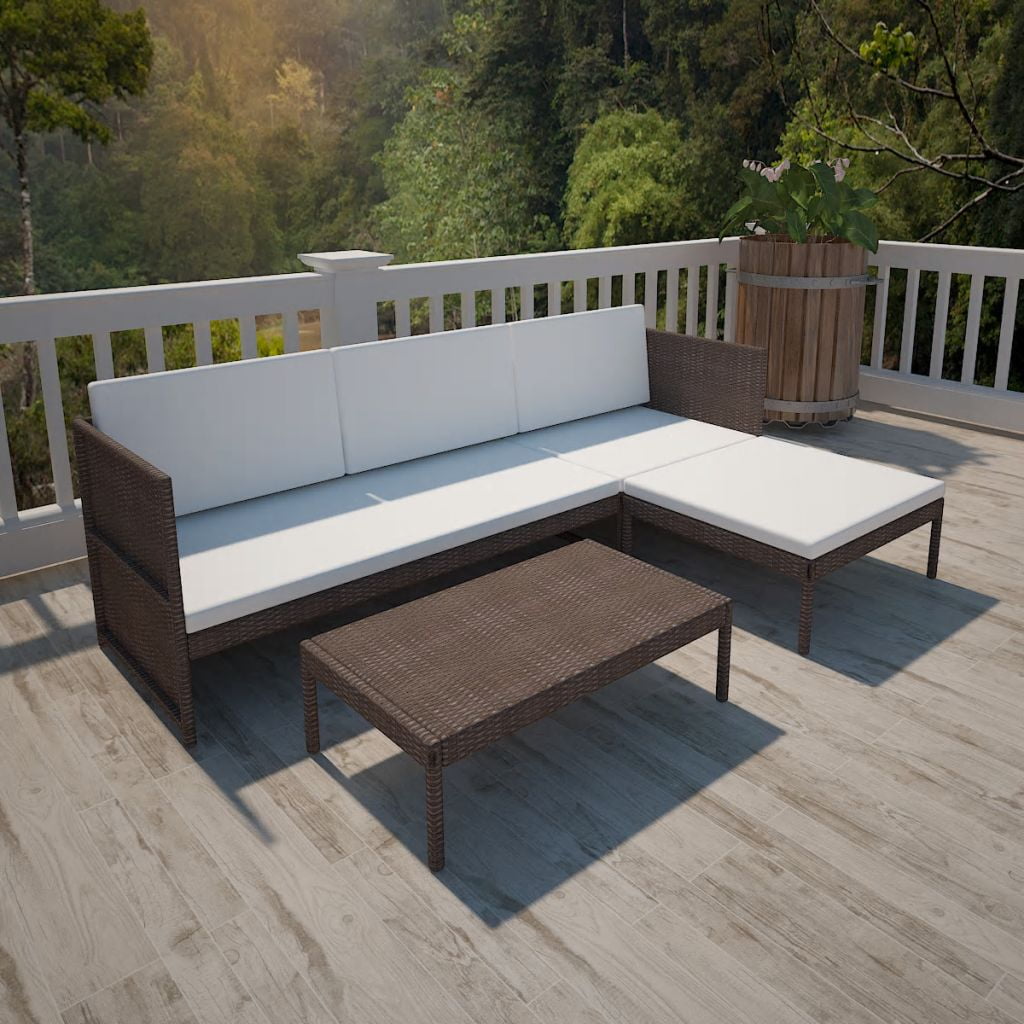 Lowestbest Patio Conversation Set, 2 Ways Small Sectional Sofa Lounge and Love Seat with Cushions Lowestbest Patio Conversation Set, 2 Ways Small Sectional Sofa Lounge and Love Seat with Cushions