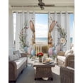 thumbnail image 6 of Easter Bunny Blackout Curtains for Bedroom Living Room Darkening Curtains 84 Inch Length 2 Panels Set Spring Floral Colorful Eggs Wreath Window Curtain Window Treatment Grommet Drapes 52"x84", 6 of 9