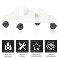 thumbnail image 3 of HINTRMENT Folding Room Divider Feet 2Set Screen Divider Base Privacy Adults Panel Support, 3 of 8
