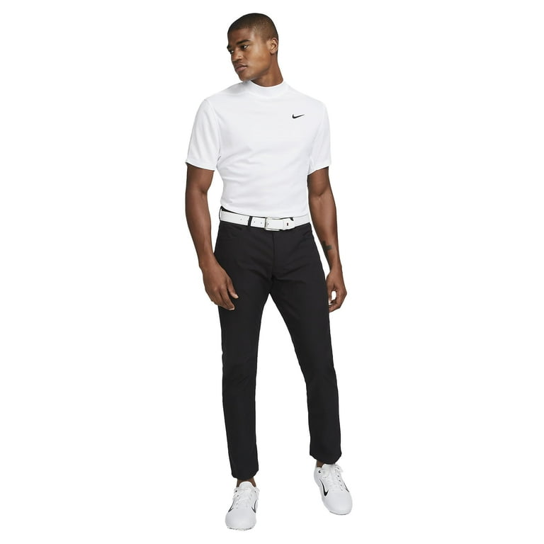 Nike Dri FIT ADV Tiger Woods Men s Mock Neck Golf Polo as1 Alpha x l Regular Regular White White Black Walmart