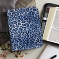 thumbnail image 6 of HELLHERO Blue Leopard Print PU Leather Bible Cover, Portable Bible Protective Holder with Zipper Pocket for Church Prayer Travel, 6 of 12