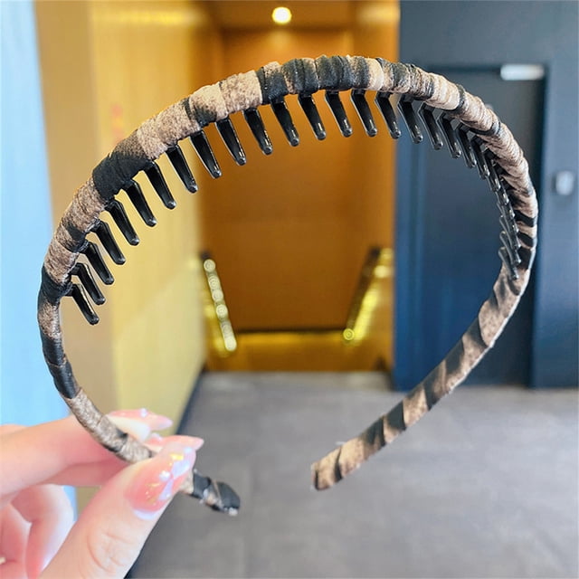 Multicolored Non Teeth Headbands For Women Soft Hair Hoops Comb Barrettes Hair Accessories
