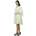 thumbnail image 4 of Bimba Women Short Rayon Kaftan Kimono Frill Sleeve Caftan Dress Coverup, 4 of 9