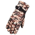 thumbnail image 5 of Guantes de camuflaje para otoño e invierno, forrados de vellón, cálidos, resistentes al viento, impermeables, antideslizantes, para deportes de conducción y exteriores, 5 of 5