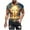 Gold, variant on Men Dress Shirt Sale Crewneck T Shirt for Men Cross Print Short Sleeve Loose Fit Casual Comfortable for Everyday Wear