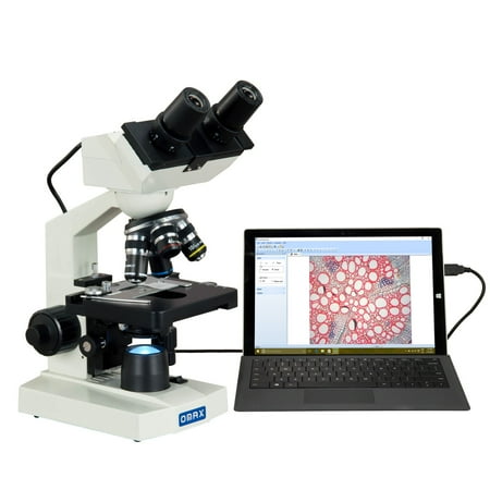 Omax 40X-2000X Built-in 1.3MP Digital Camera Binocular Compound LED Microscope price history on PriceWatchPro