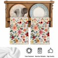 thumbnail image 5 of Watercolor Flowers Kitchen Towels Set of 1, Rustic Spring Floral Botanical Beige Absorbent Dish Towels for Kitchen, Microfiber Hand Towel, Quick Drying Tea Towel for Cleaning Decorative Dishcloths, 5 of 7