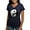 Navy, variant on CafePress - Wolf Therian Ying Yang Women's V Neck Dark T Shirt - Women's V-Neck Dark T-Shirt