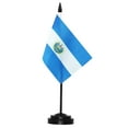 thumbnail image 2 of (2 pack) Anley El Salvador Deluxe Desk Flag Set - 6 x 4 Inch Miniature Salvadoran SV Desktop Flag, 2 of 6