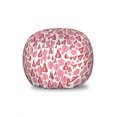 thumbnail image 1 of Fruit Storage Toy Bag Chair, Repetitive Pop Abstract Pears and Apples Illustration, Stuffed Animal Organizer Washable Bag, Large Size, Pale Pink Dark Salmon, by Ambesonne, 1 of 3