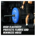 thumbnail image 3 of Weight Plates for Barbell 2 Inch - Multicolor - 10/15/25/35/45/55lb Rubber Plates for Home Gym, Weightlifting, and Strength Training, Single, Pair and Sets, 3 of 6