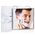 thumbnail image 1 of InnoBeta Shower Mirror Fogless for Shaving & Facial Cleansing, Anti Fog Shaving Mirror for Shower with Larger Size (6.7鈥?x 6.7鈥?, Easy to Use, Shatterproof Glass, 2 Chains Included, 1 of 4
