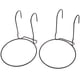 thumbnail image 3 of 2 piezas de macetas colgantes de metal para balcón con forma de anillo., 3 of 8