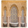 thumbnail image 3 of Moroccan Duvet Cover Set, Typical Moroccan Tiled Fountain in the City of Rabat near Hassan Tower, Decorative 2 Piece Bedding Set with 1 Pillow Shams, Twin Size, Apricot Pale Brown, by Ambesonne, 3 of 3