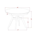thumbnail image 5 of Luxe by East West Furniture 7 Pc Kitchen Set consists of a Pedestal Breakfast and 6  Chairs with Padded  Walnut-Color:Light Beige, 5 of 7