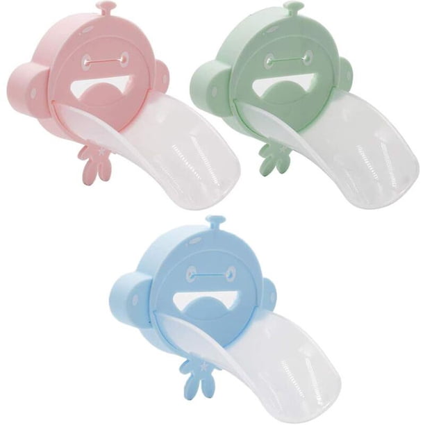 Extensor de grifo para niños, Tianher, 3 piezas, extensor de grifo para manija de fregadero para niños, bebés, lavado de manos, accesorios de baño, cables de extensión, extensión de dibujos animados